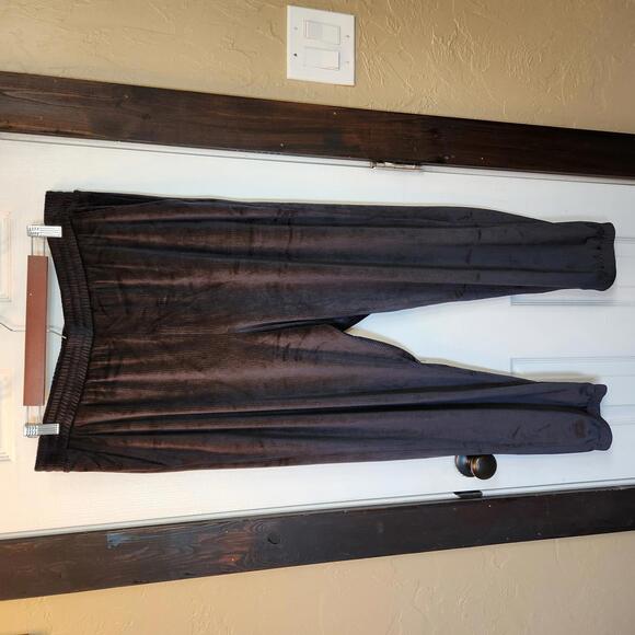 Victoria Secret Black Velour Jogger Sweatpants- Size XL NWT - Picture 1 of 9